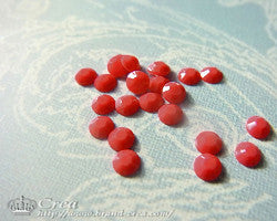 Crea Jewel Top 3mm Dye-Done Red 0.28g