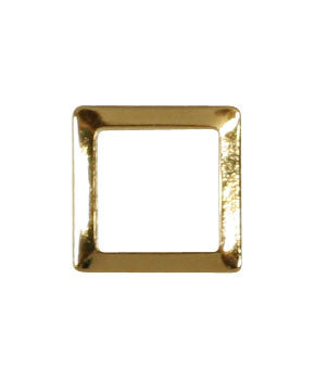 Pieadra Studs Outlined Square Gold 3mm 50pcs