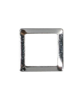 Pieadra Outlined Square Studs Silver 3mm 50pcs