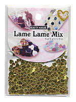 BN Lame Lame Mix LLM-2 Gold Heart 3mm & 4mm Mix